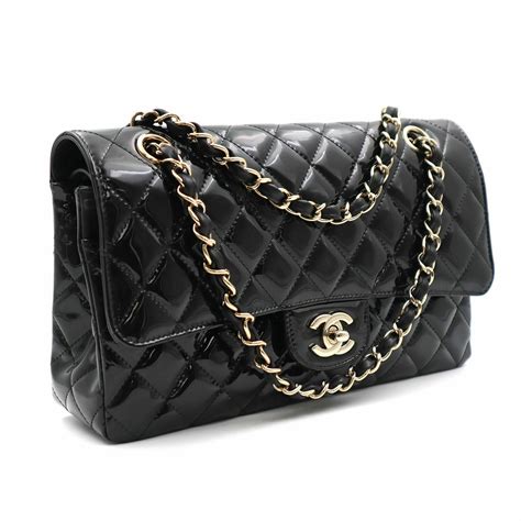 chanel black canvas and leather handbag|chanel purses black original.